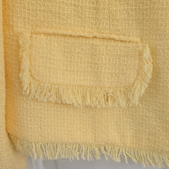 Sag Harbor Yellow Textured Blazer - Picture 3 of 5